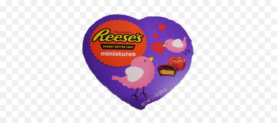 Hersheys Reeses Peanut Butter Cups Miniatures Valentine Heart 71 Oz - Peanut Butter Cups Png,Reese's Peanut Butter Cups Logo