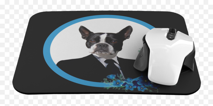 Buddy Boston Terrier Mouse Pad - Mousepad Png,Boston Terrier Png