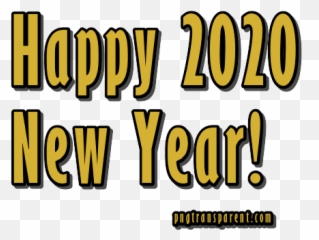Happy New Year 2020 Png - Vertical