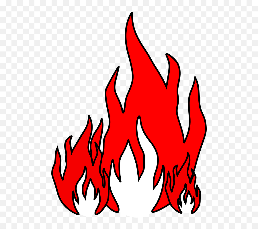 Flames Red Fire - Free Vector Graphic On Pixabay Png Drawn Fire,Fire Vector Png
