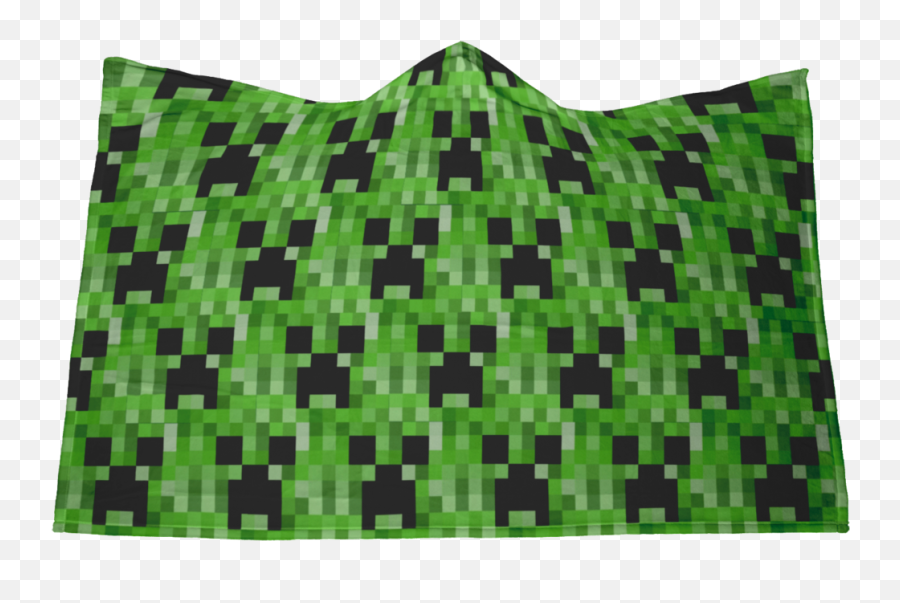 Minecraft Hooded Blanket Creeper Large - Pattern Png,Creeper Transparent