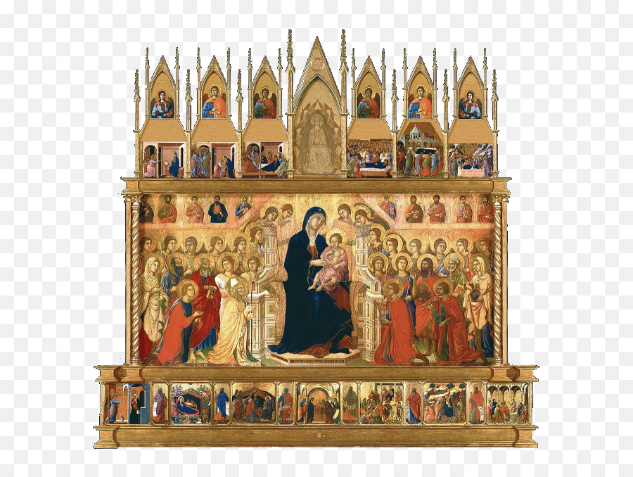 The Churches Of Florence Siena - Duomo Duccio Di Buoninsegna La Maesta Png,Byzantine Nativity Icon
