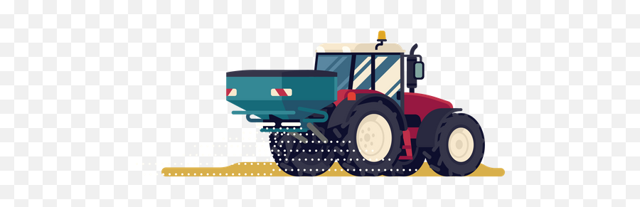 Premium Agriculture Vehicle Illustration Pack From - Tractor Fertilizer Clipart Png,Machine Wheel Icon