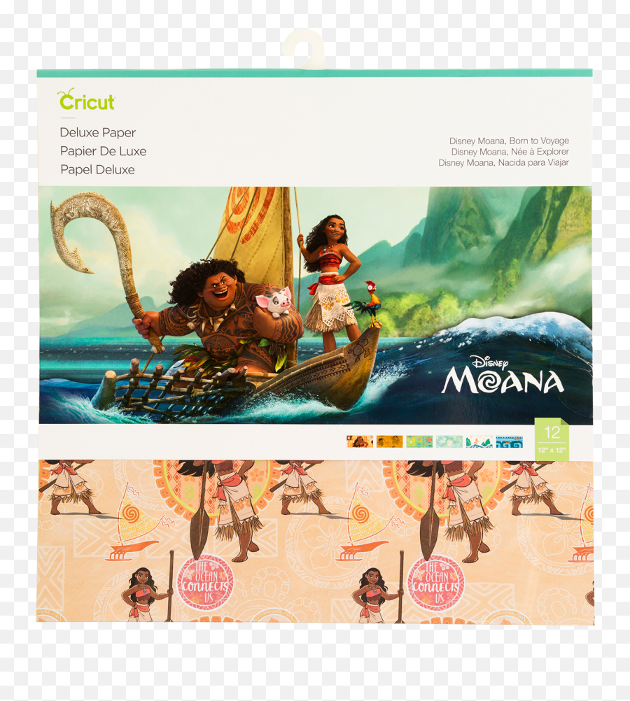 Cricut Disney Moana Born To Voyage Deluxe Paper 12 X - Cricut Png,Moana Png Transparent