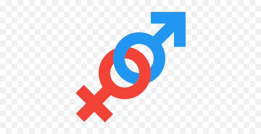 Gender Icon In Color Style - Gender Icon Png Black And White,Sex Symbol Icon