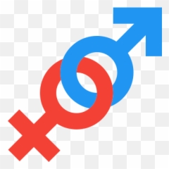 Gender Icon In Color Style - Gender Icon Png Black And White,Sex Symbol Icon