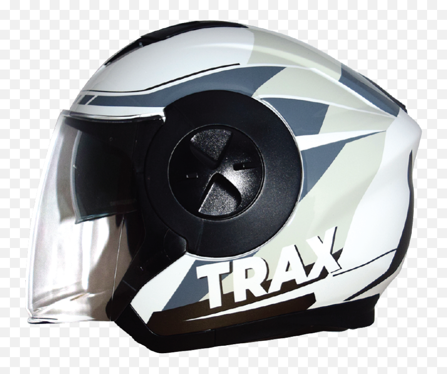 Buy Trax T735 Gloss Whitegrey - G1 Chong Aik International Motorcycle Helmet Png,Icon Airmada Gloss Black