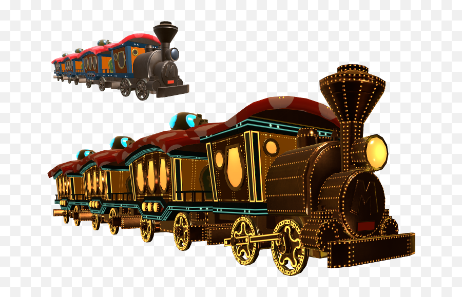 Wii U - Mario Kart 8 Steam Train The Models Resource Mario Steam Train Png,Steam Engine Icon