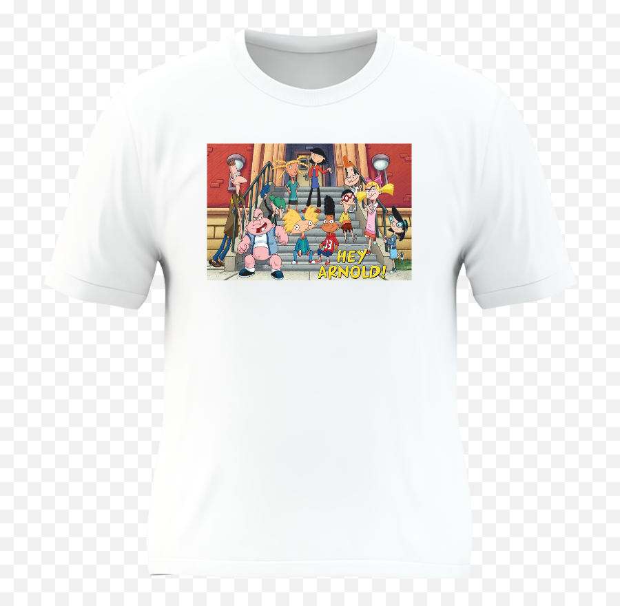 Hey Arnold Fashion Fit Crew Neck Tee Png
