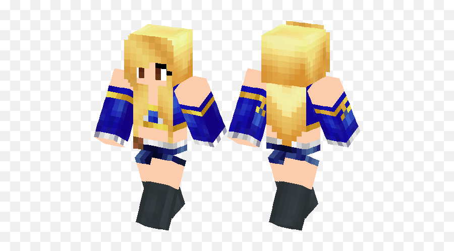 Lucy Heartfillia Minecraft Skin Hub - Skin Lucy Fairy Tail Minecraft Png,Lucy Heartfilia Transparent