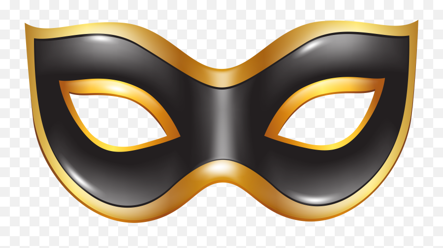 Black Mask Transparent Png Clipart - Mask Clipart Transparent Background,Black Mask Png
