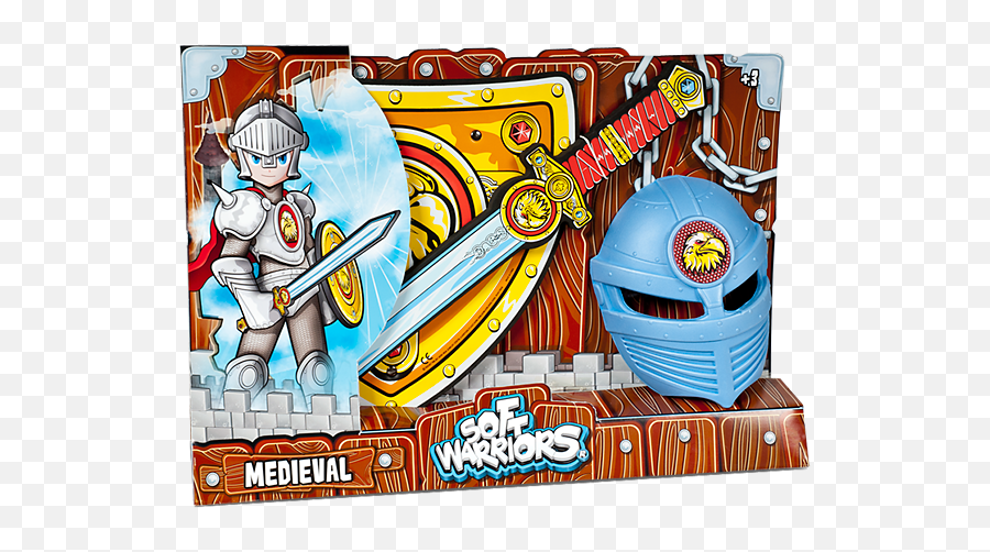 Pack Caballero Espada Escudo Y Casco Blue Rocket - Cartoon Png,Sword And Shield Transparent