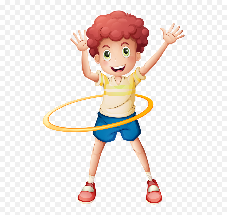 Exercising Clipart Hula Hoop - Cartoon Hula Hoop Clipart Png,Hula Hoop Png