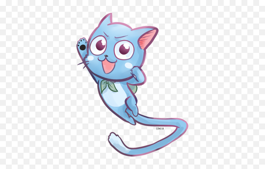 Sticker Fairy Tail Clip Art - Fairy Tail Png Download 500 Fairy Tail Happy The Cat Stickers,Fairy Tail Png