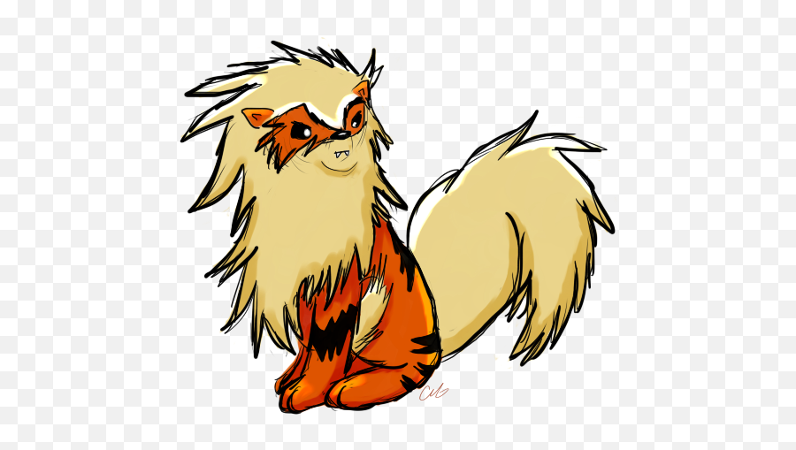 Arcanine Sketch Pokécharms - Cartoon Png,Arcanine Png