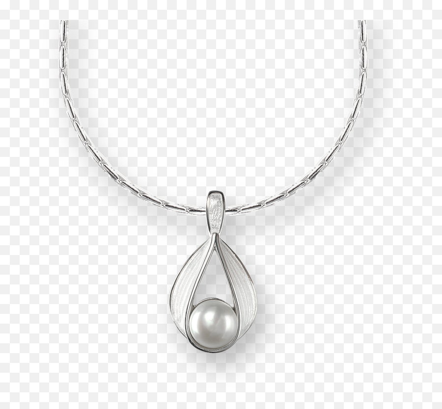 Download Nicole Barr Designs Sterling Silver Ribbon Necklace - Necklace Png,Silver Ribbon Png