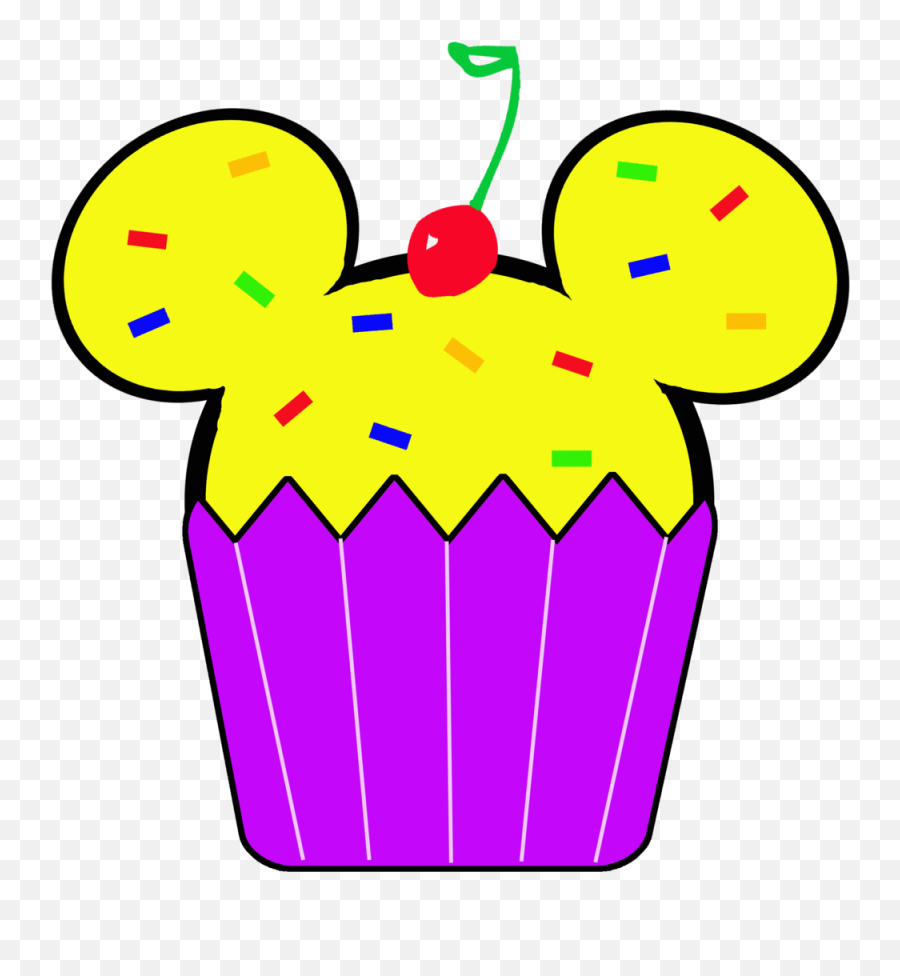 Best Birthday Cupcake Clipart 20726 - Clipartioncom Minnie Mouse Birthday Girl Png,Cupcake Clipart Png