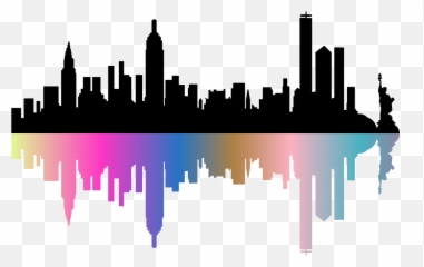 Vector Graphics Skyline Silhouette - New York Clipart png