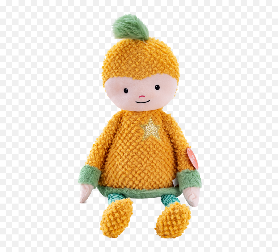 One Piece Plush Toy Cartoon Pineapple Shape Design - Crochet Png,Pineapple Cartoon Png