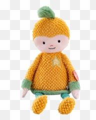 One Piece Plush Toy Cartoon Pineapple Shape Design - Crochet png
