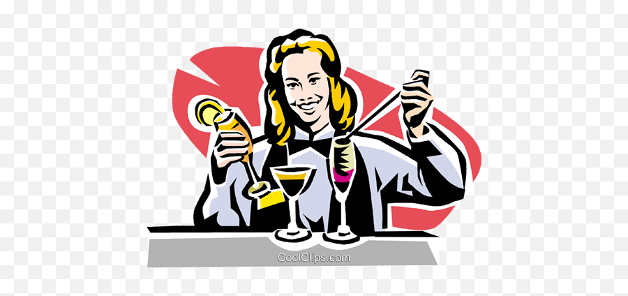 Bartender Royalty Free Vector Clip Art Illustration - Illustration Png,Bartender Png