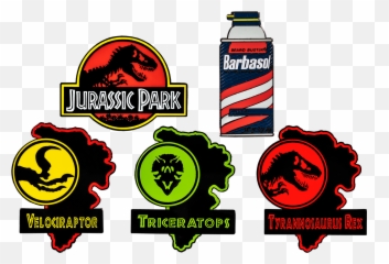 Jurassic Park - Series 1 Enamel Pin Bundle Set of 5 by Antioquia La Mas Educada png