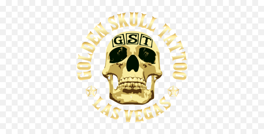 Golden Skull Tattoo U2013 A Cleen Rock One Studio - Skull Png,Skull Tattoo Png