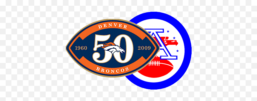 Celebrate The 60th Anniversary Of American Football League - Denver Broncos 50th Anniversary Logo Png,Denver Broncos Logo Images