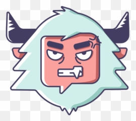 Yeti Angry Emoji - Transparent png