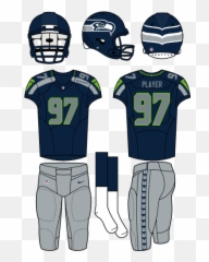 Seattle Seahawks Home Uniform - National Football League Carolina Panthers Home Uniform Png,Seahawk Logo Png