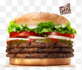 Triple Whopper Sandwich - Burger King Triple Whopper Png,Whopper Png