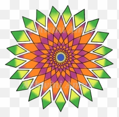 Yellow Lace Circle Borders - Virus Inside png