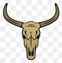 Cowboy Bull Head - Transparent Bull Head Png,Bull Horns Png