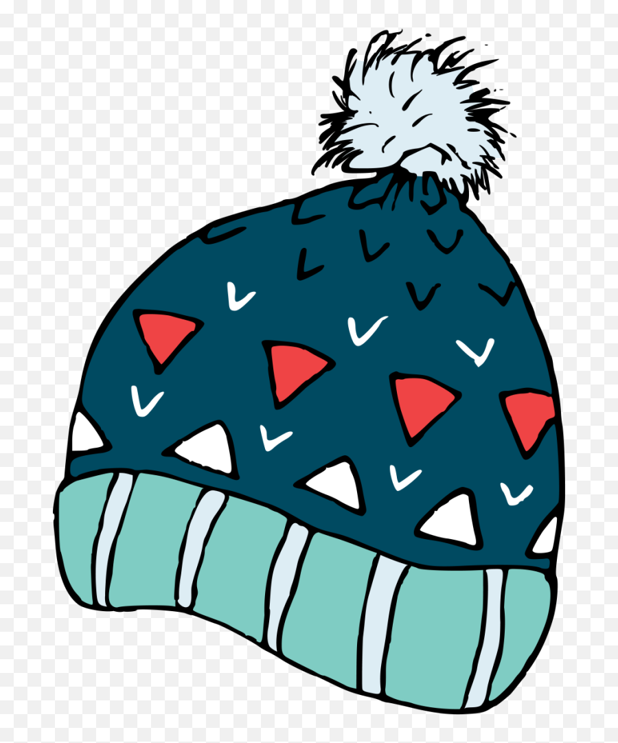 Download Hand Painted A Blue Knit Hat Winter Transparent - Hat Png,Winter Hat Png