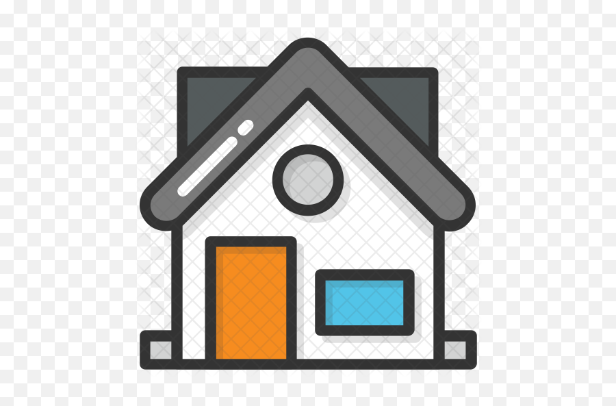 Small House Icon Of Colored Outline - Loving Home Png,Small House Png