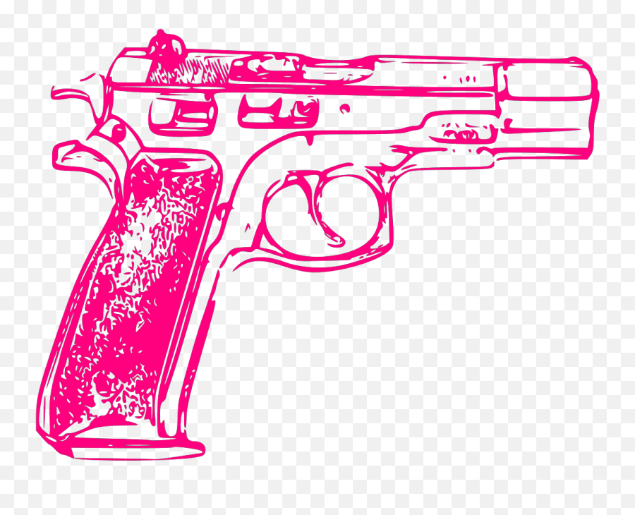 Pink Gun Svg Vector Clip Art - Pink Gun Png,Gun Clipart Png