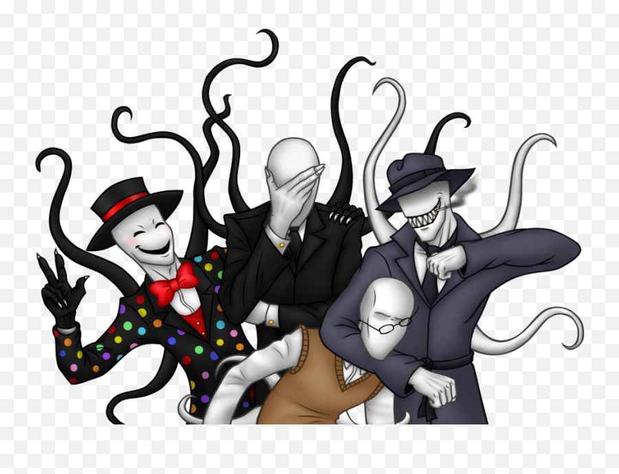 Download All The Slender Man - Creepypasta Slenderman Png,Slender Man  Transparent - free transparent png images 