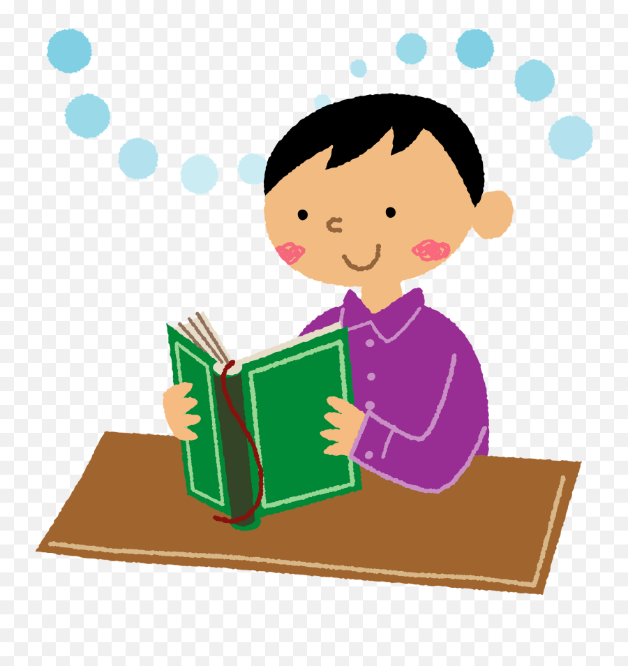 Child Is Reading A Book Clipart Free Download Transparent - Clipart Child Reading Books Png,Book Clipart Transparent