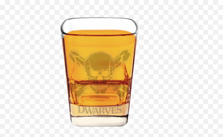 Logo Shot Glass Dwarves Online Store Apparel - Beer Glassware Png,Shot Glass Png