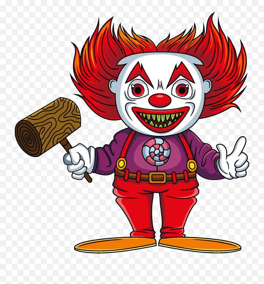 Evil Clown Clipart - Fictional Character Png,Scary Clown Png