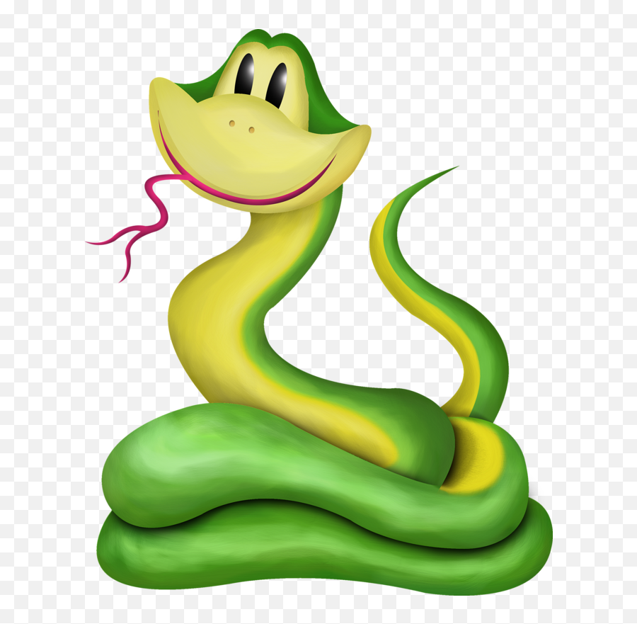 Cartoon Green Snake Png Clipart Full Size Snakes Clip Art