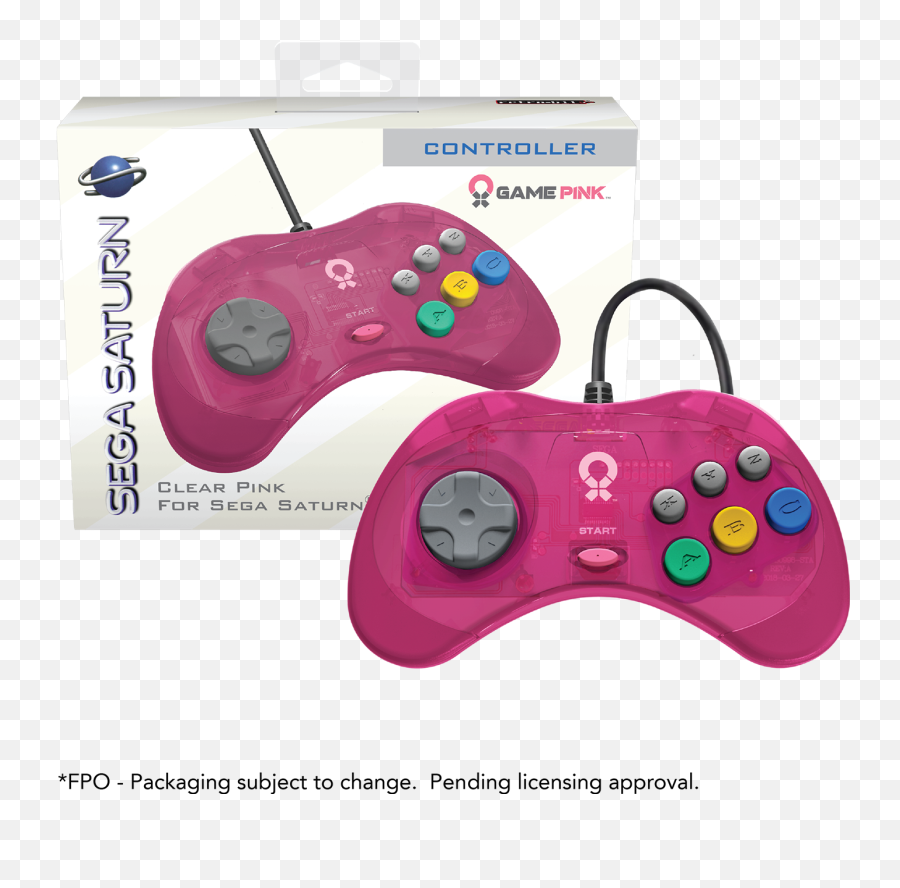 Official Sega Saturn Pink Controller - Sega Saturn Pink Controller Png,Saturn Transparent