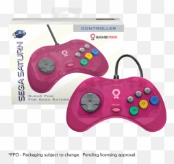 Official Sega Saturn Pink Controller - png