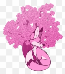 Cherry Blossom Fox Png