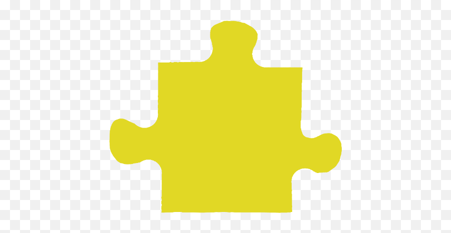 Yellow Jigsaw Puzzle Piece - Clip Art Png,Puzzle Piece Png