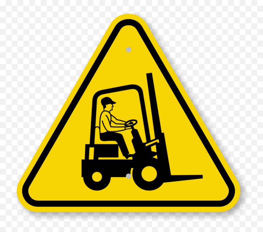 Iso Forklift Truck Operating Sign - Forklift Slow Down Sign Png,Lift Truck Icon