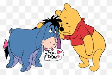 Disney Valentines Day Transparent - Winnie The Pooh And Eeyore Png,Eeyore Transparent