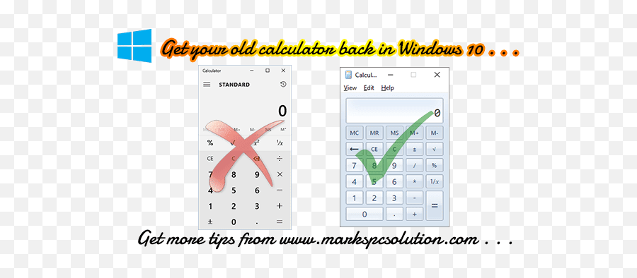 How To Get Old Calculator - Windows Classic Calculator Png,Windows 10 Calculator Icon