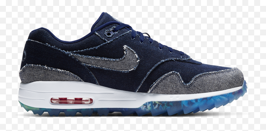 Nike Air Max 1 G Nrg Mens Golf Shoe - Nike Air Max 1g Nrg Golf Denim Png,Jawbone Icon Hd Denim