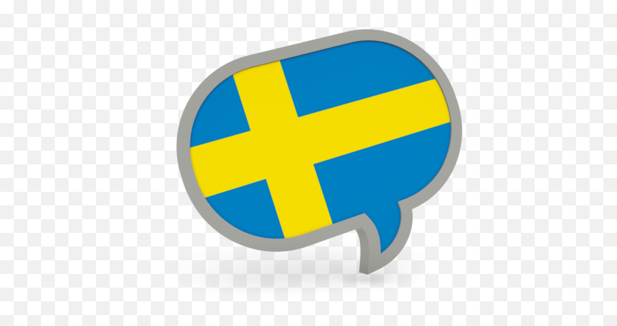 Speech Bubble Icon - Swedish Flag Speech Bubble Png,Swedish Icon
